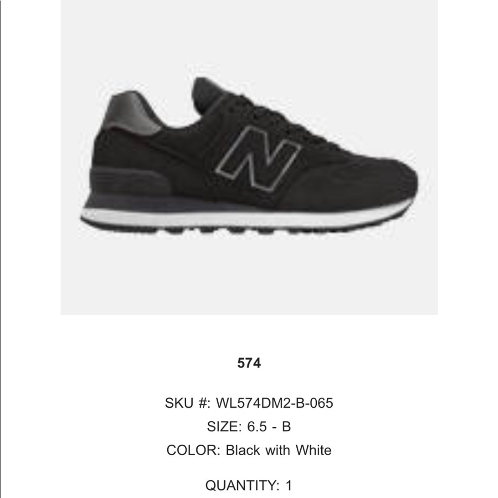 New Balance black shoes